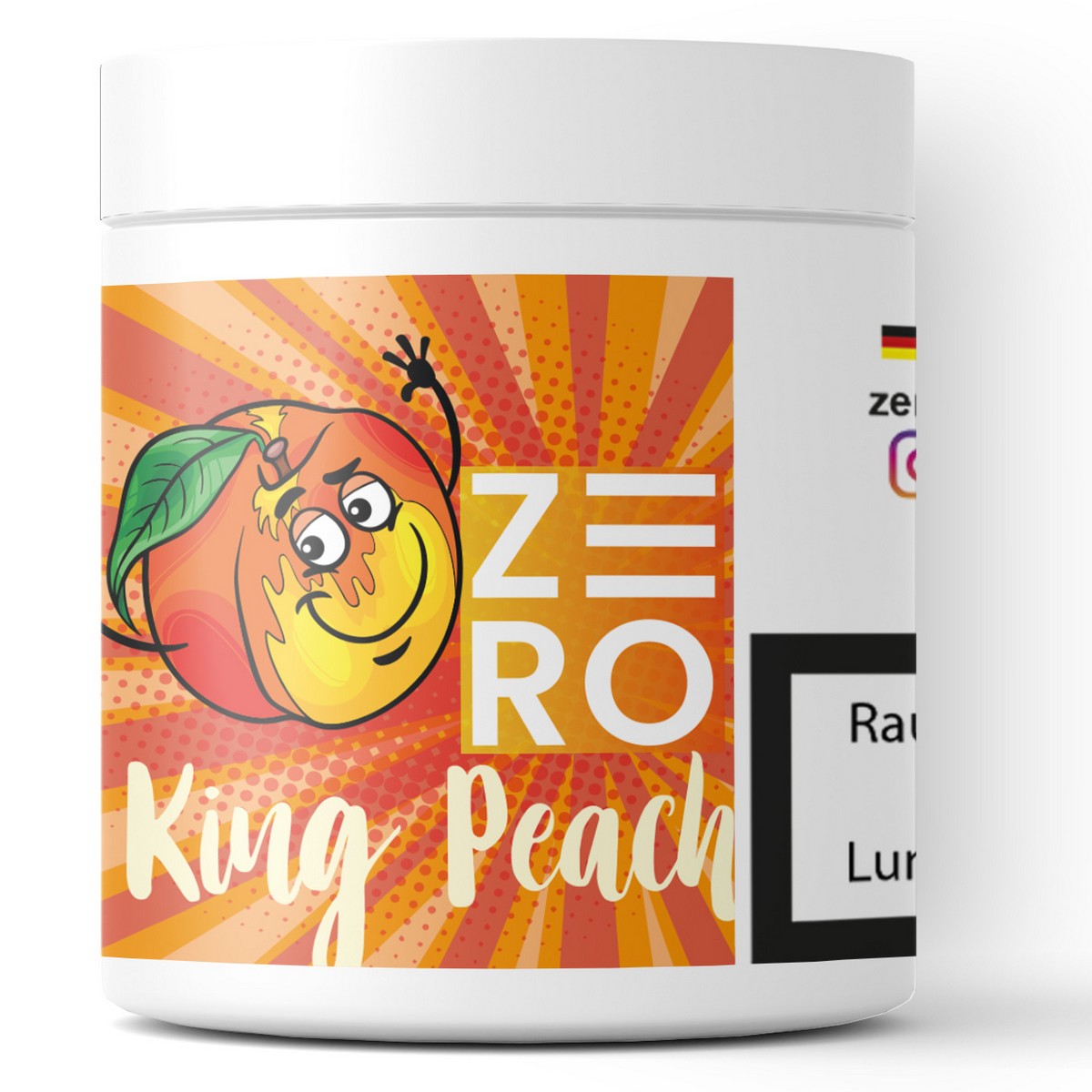 Zero Hookah Flavour King Peach 200gr