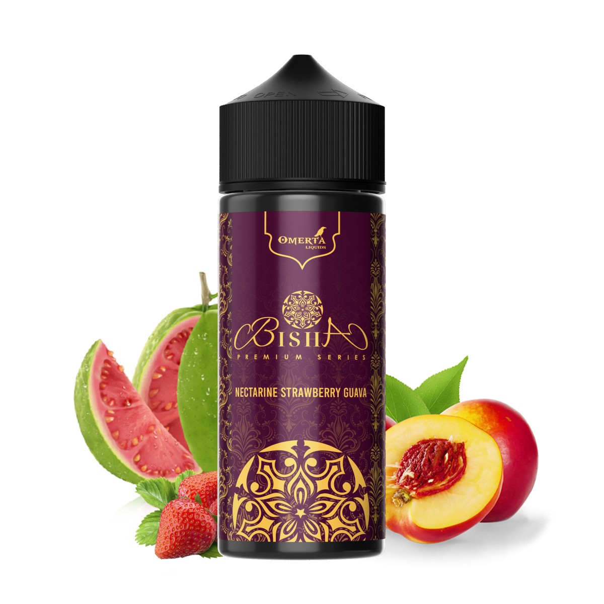 Omerta Flavor Shot Bisha Nectarine Strawberry Guava 30ml/120ml