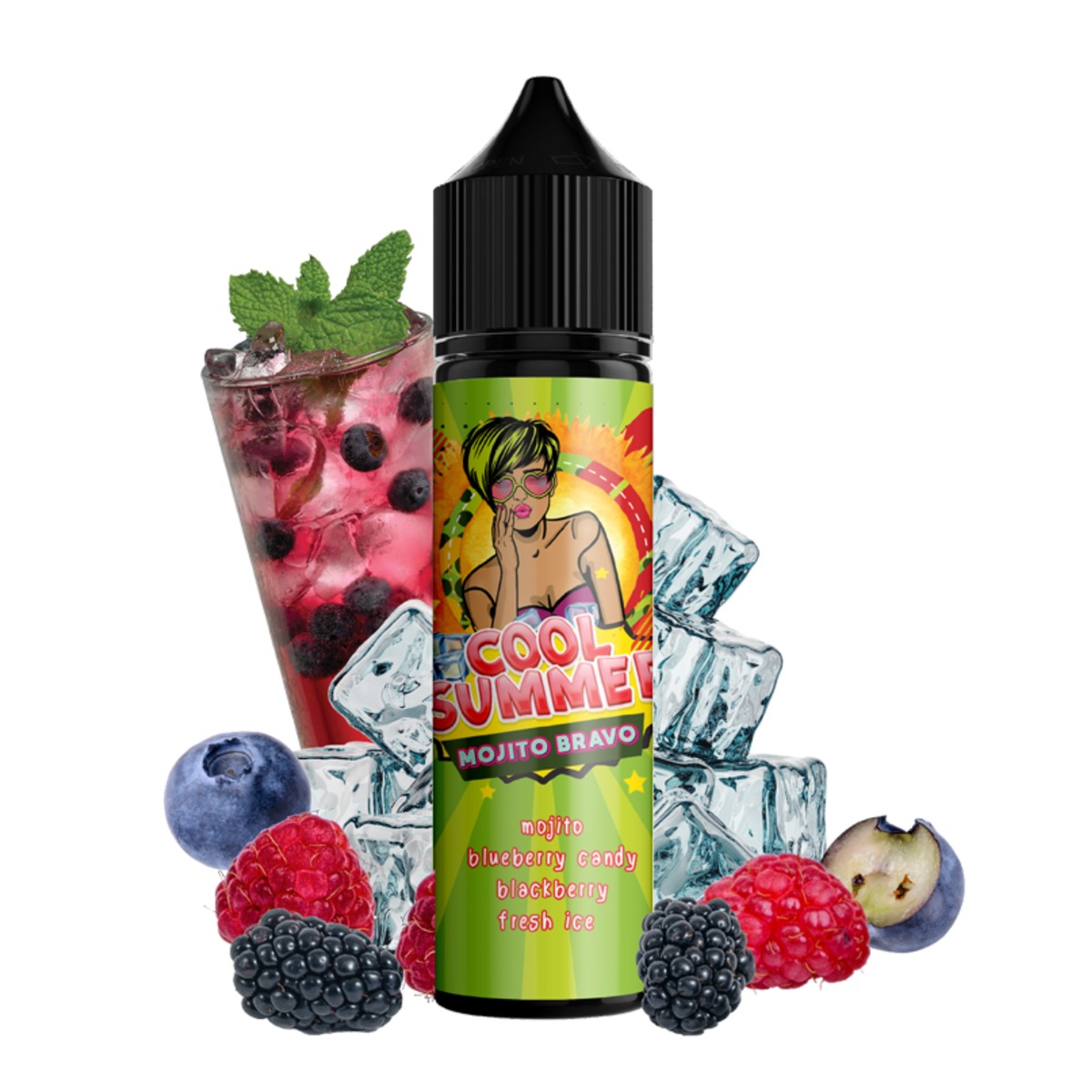 Mad Juice Cool Summer Flavour Shot Mojito Bravo 60ml