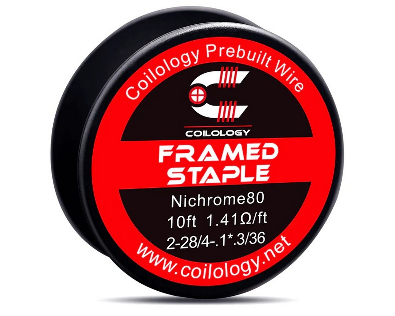 Coilology Framed Staple Spool Wire NI80 2-28/4-.4*.1/36 | 1.41ohm/ft | 3m