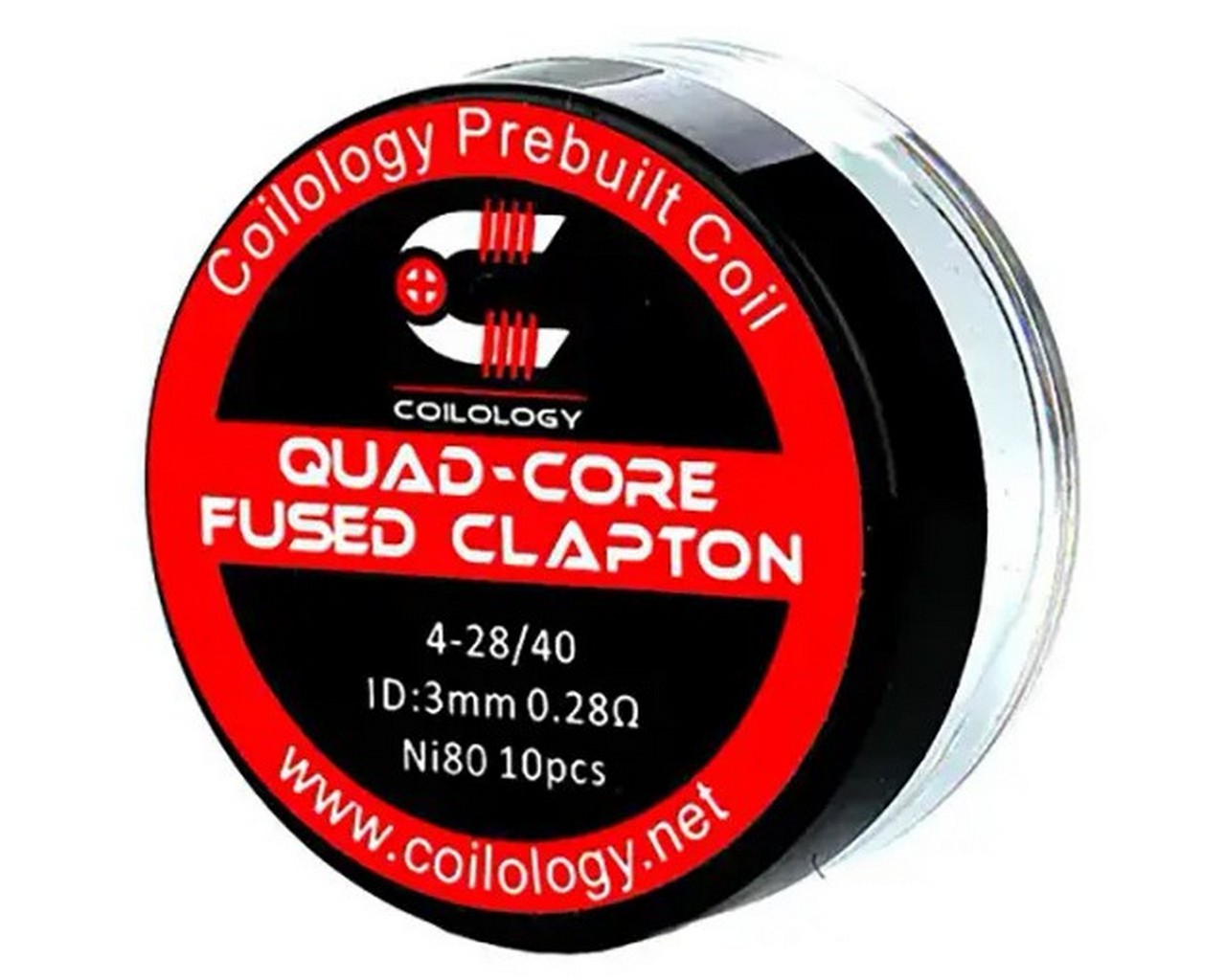 Coilology Quad Core Fused Clapton Prebuilt Coil NI80 0.28ohm