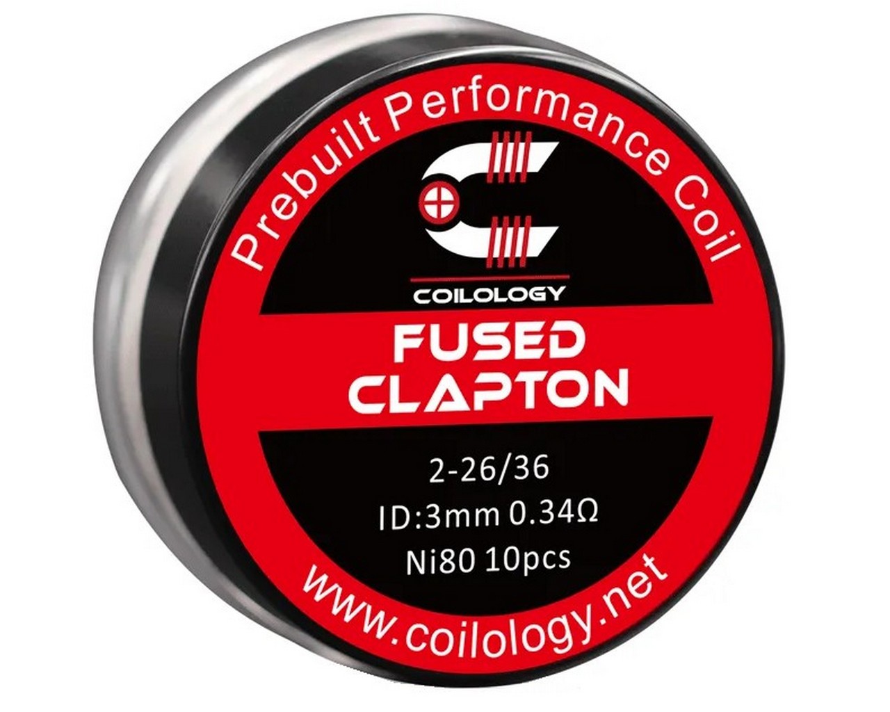 Coilology Fused Clapton Prebuilt Coil NI80 0.34ohm