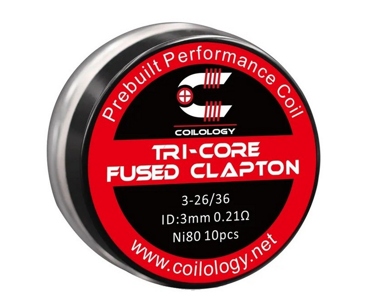 Coilology Tri-core Fused Clapton Prebuilt Coil NI80 0.21ohm
