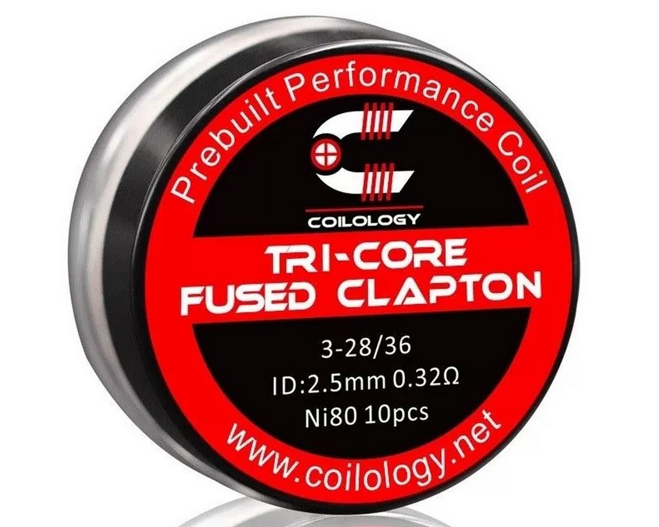 Coilology Tri-core Fused Clapton Prebuilt Coil NI80 0.32ohm