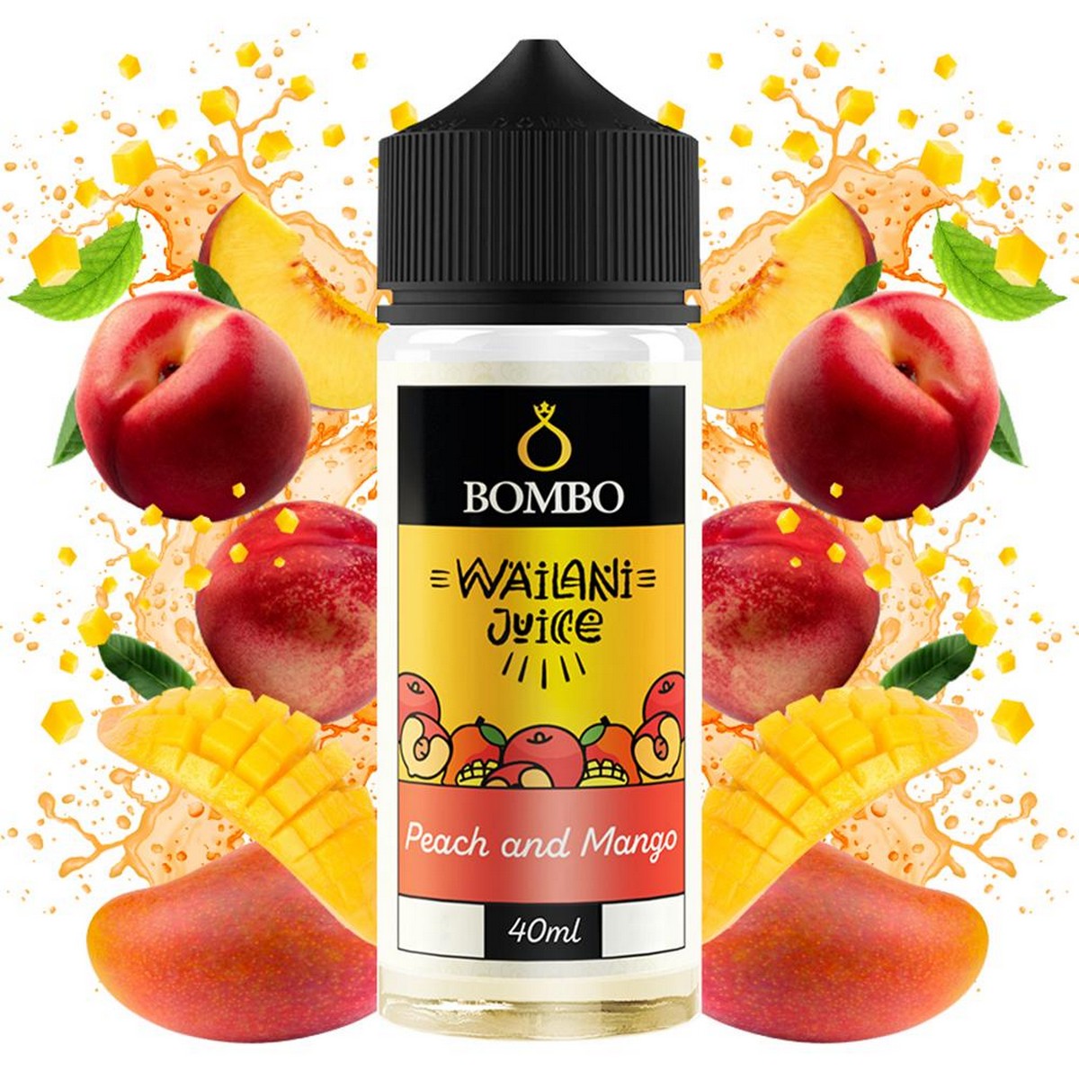 Bombo Wailani Juice Flavor Shot Peach and Mango 40ml/120ml