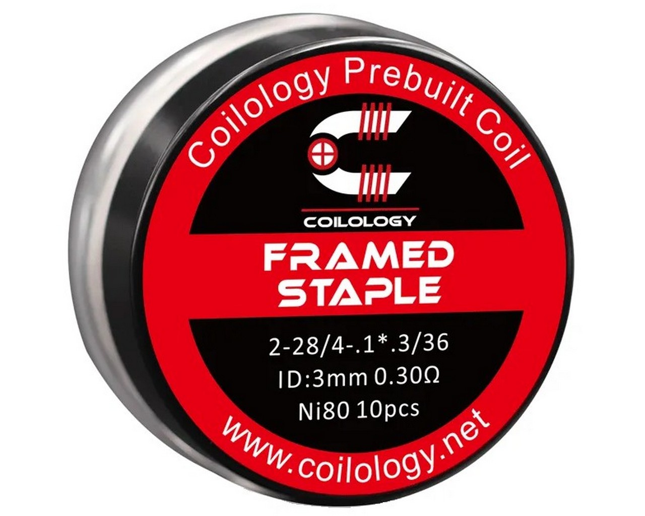Coilology Framed Staple Prebuilt Coil Ni80 0.3ohm