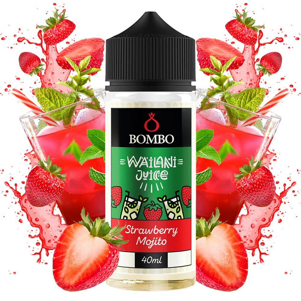 Bombo Wailani Juice Flavor Shot Strawberry Mojito 40ml/120ml