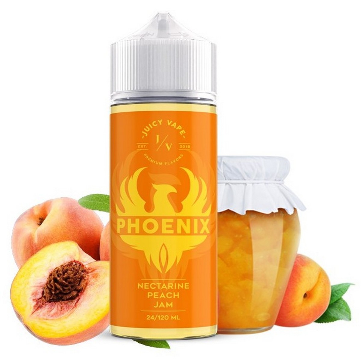 Juicy Vape Phoenix Flavor Shot Nectarine Peach Jam 24ml/120ml
