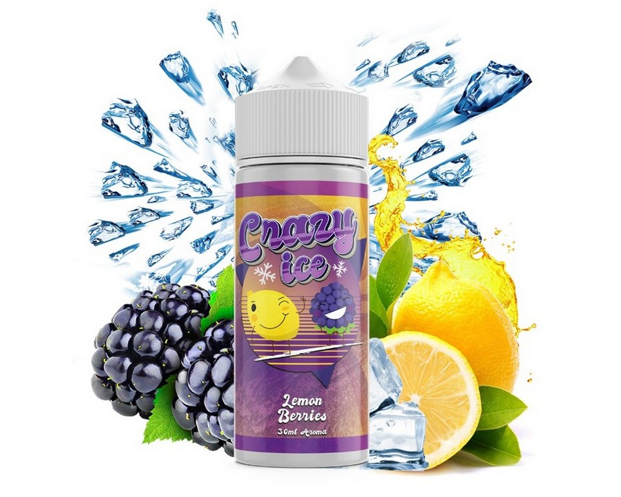 Steam City Crazy Ice Flavour Shot Lemon Berries 30ml/120ml