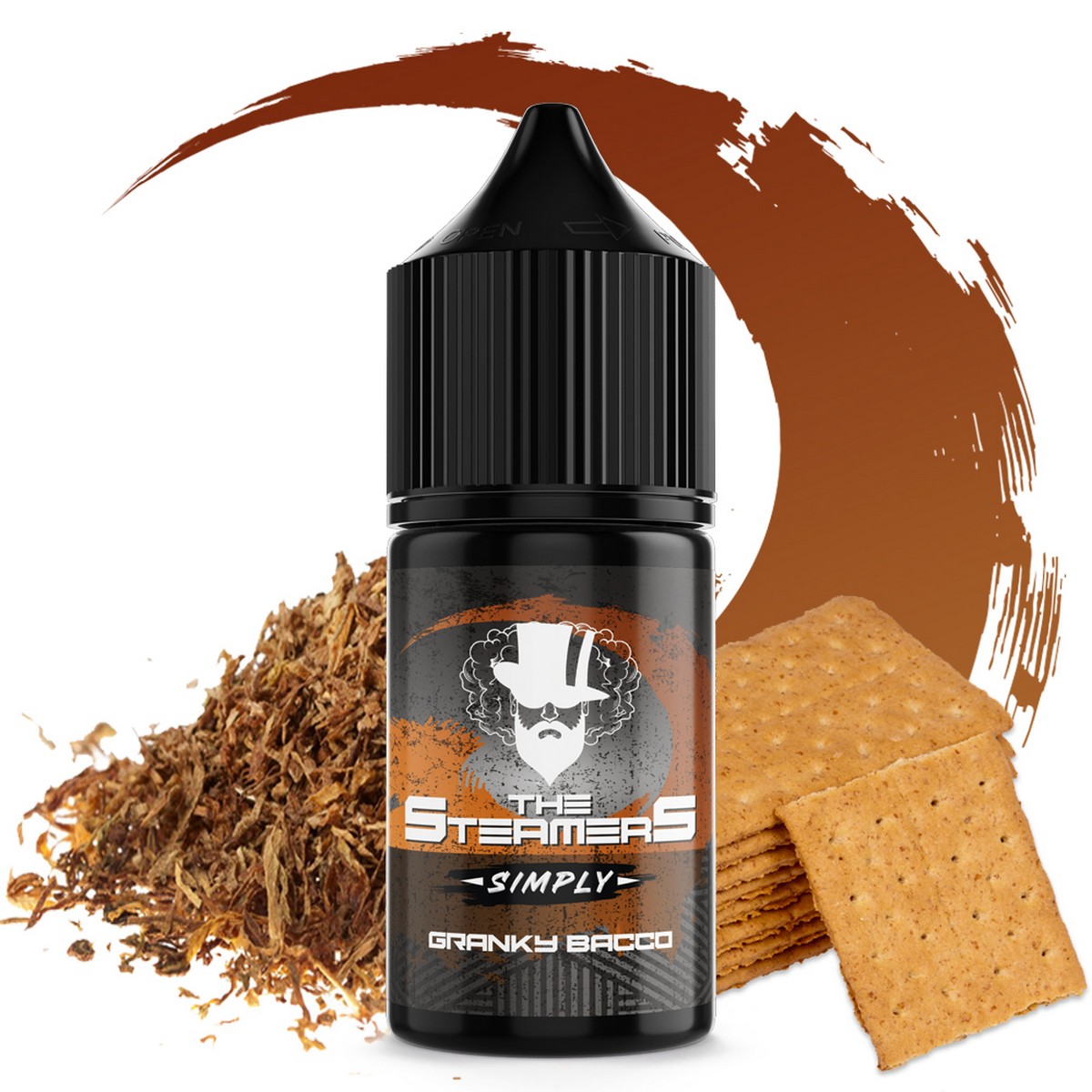 the SteamerS Simply Flavorshot Granky Bacco 6ml/30ml