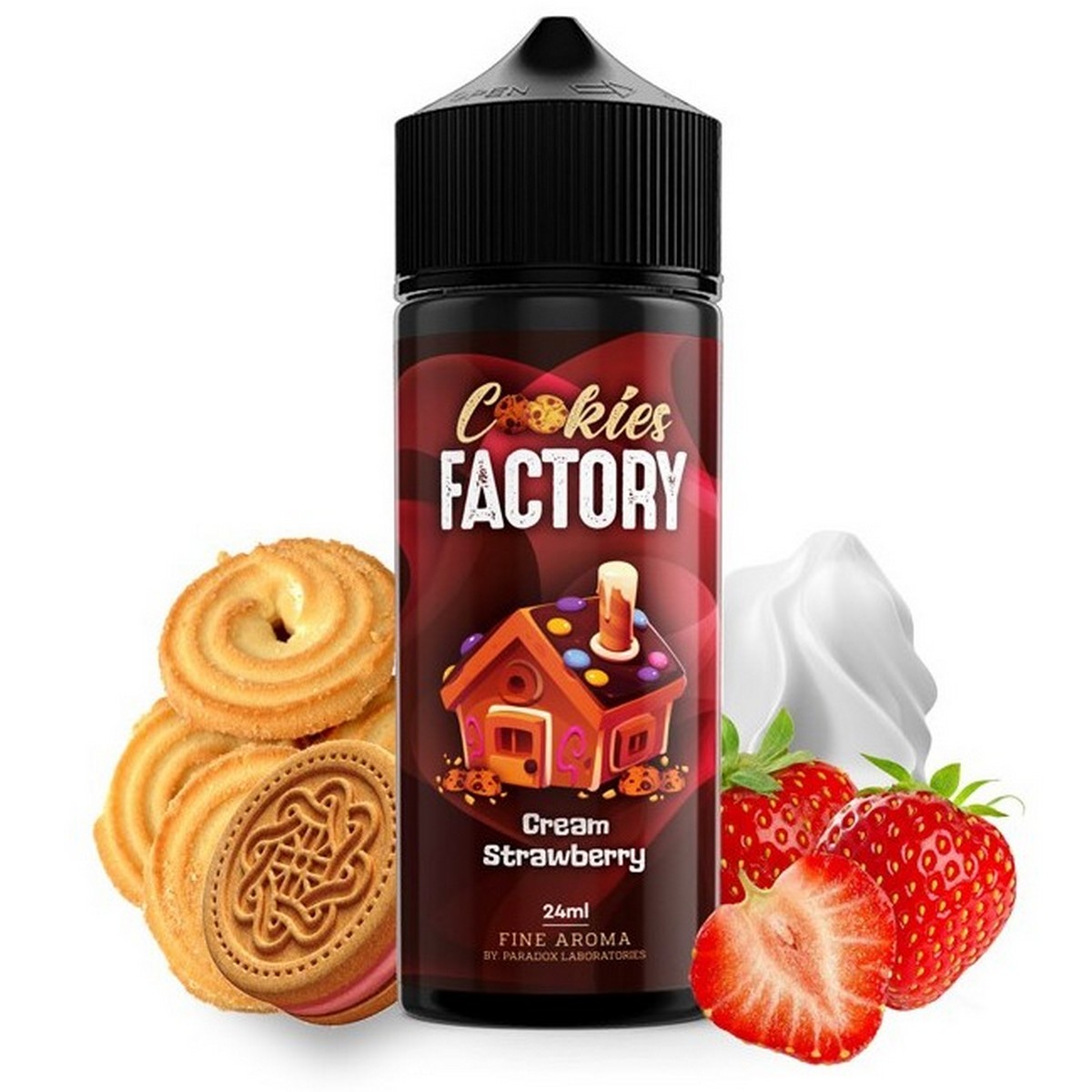 Cookies Factory Flavour Shot Cream Strawberry 24ml/120ml