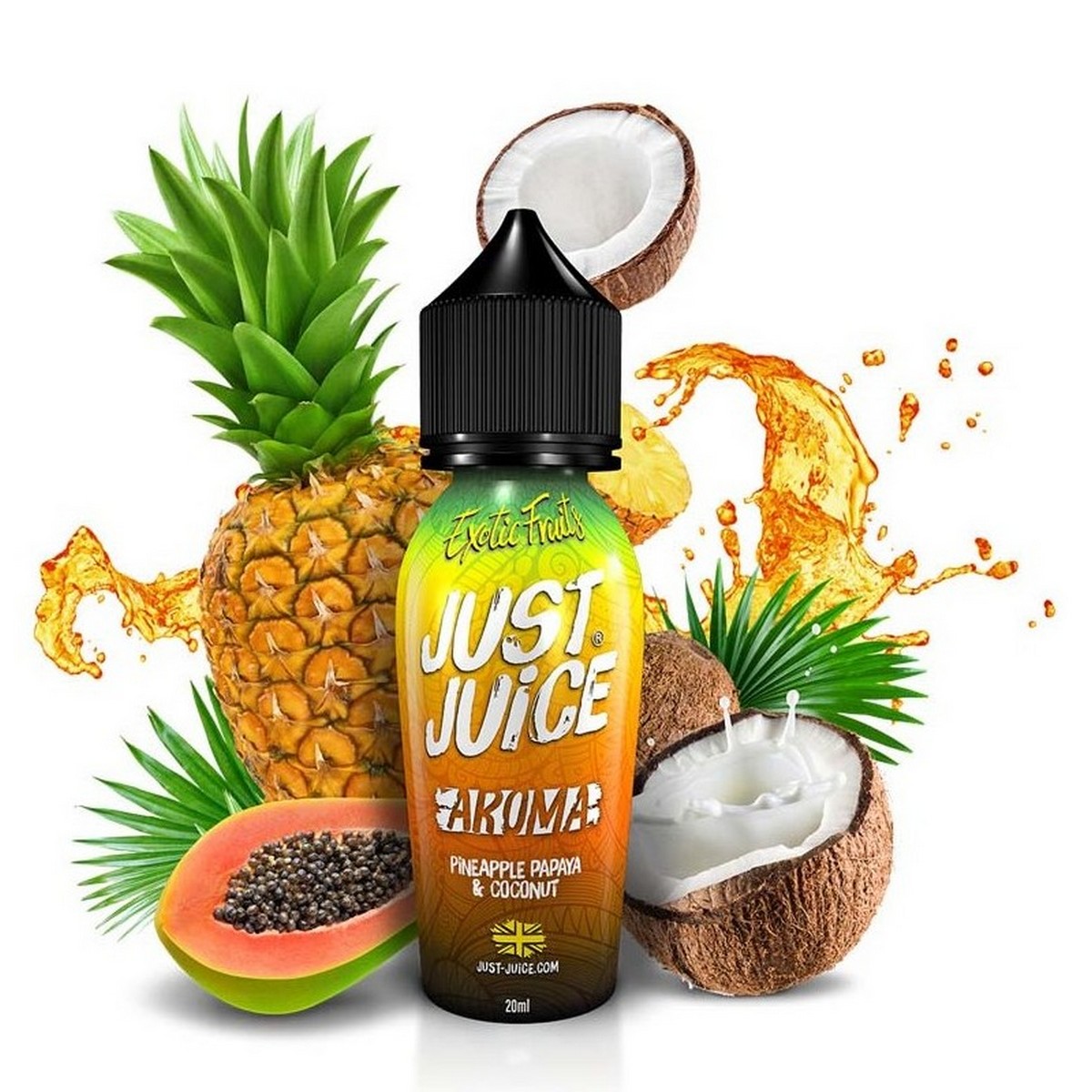 Just Juice Flavour Shot Pineapple Papaya & Coconut 20ml/60ml