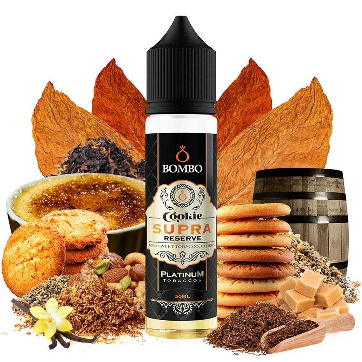 Bombo Platinum Tobaccos Flavor Shot Cookie Supra Reserve 20ml/60ml