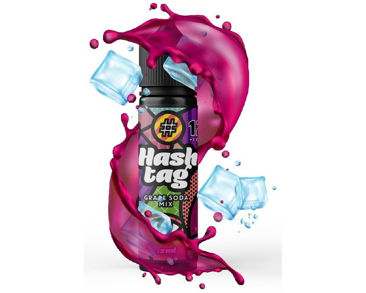 Hashtag Flavorshot Grape Soda Mix Ice 12/60ml