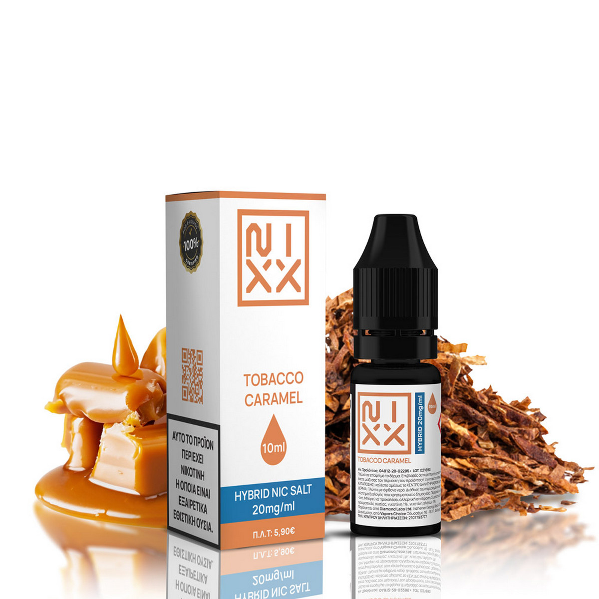 NIXX Tobacco Caramel E-Liquid 10ml