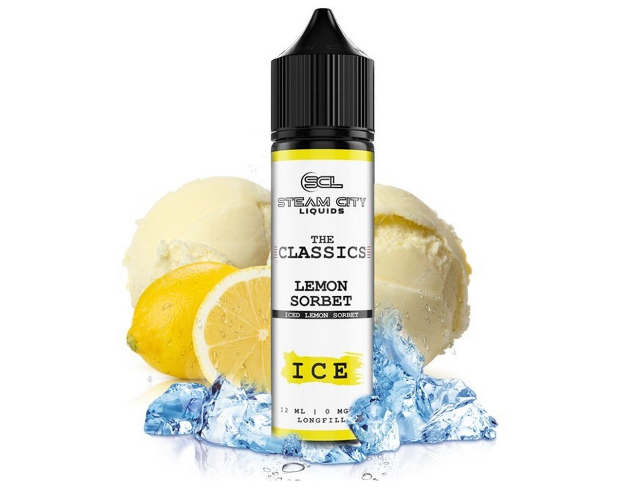 Steam City Flavour Shot Lemon Sorbet Ice 12ml/ 60ml